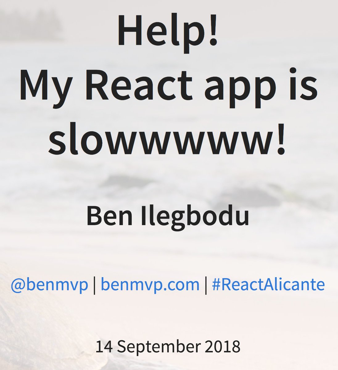 benmvp's tweet photo. Wow! Thanks so much @ReactAlicante for having me! Slides for my talk on React Performance can be found here:

https://t.co/lDQJBExH8I

Hope it helps your apps become lightning fast! 🏎️

#ReactAlicante https://t.co/juqSb1DWUH