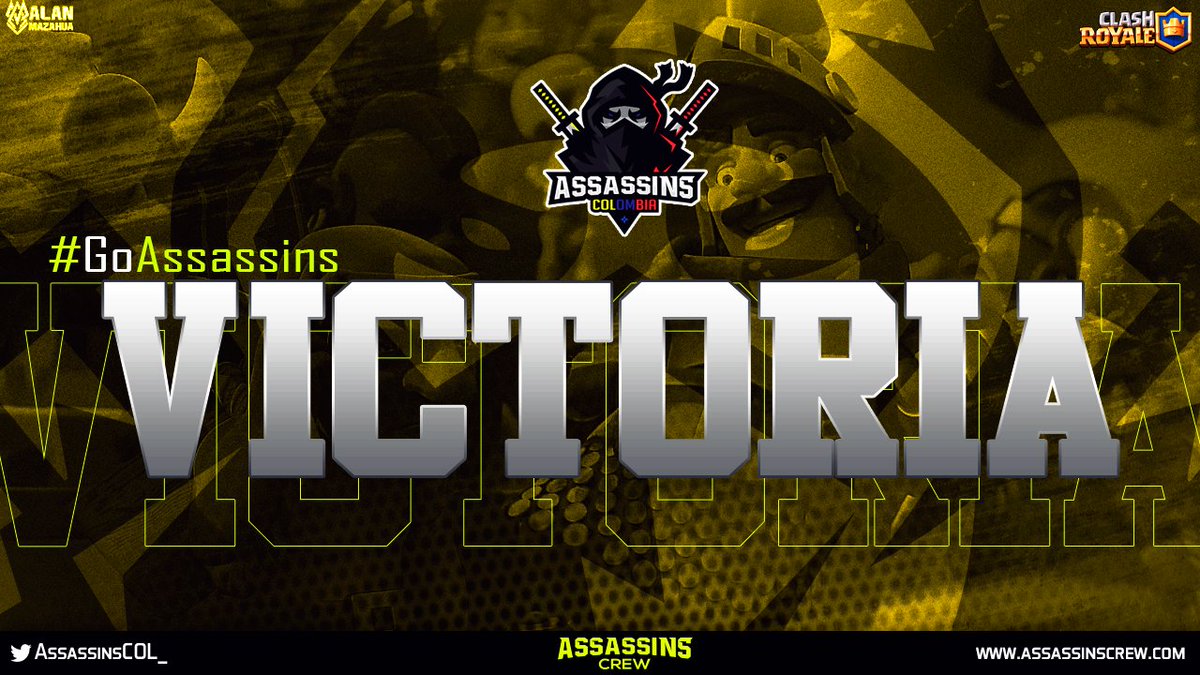 #CR | ! VICTORIA!

En nuestro 3er partido por la <a href="/StarsCupRoyale/">Stars Cup Royale</a> con una gran remontada ante 
<a href="/NewSchool_CL/">New School CL (Cerrado actualmente)</a> con un marcador de 3-2 seguimos invictos en esta liga! 
Resaltar el gran trabajo del staff. <a href="/EverCRoyale/">Ever</a> <a href="/NicolazAvila_/">Nicolás</a>
Mvp’s @JCamilo1518 <a href="/Ultimate_W_CR/">UltimateWarrior™</a>

#GoAssassinsCOL