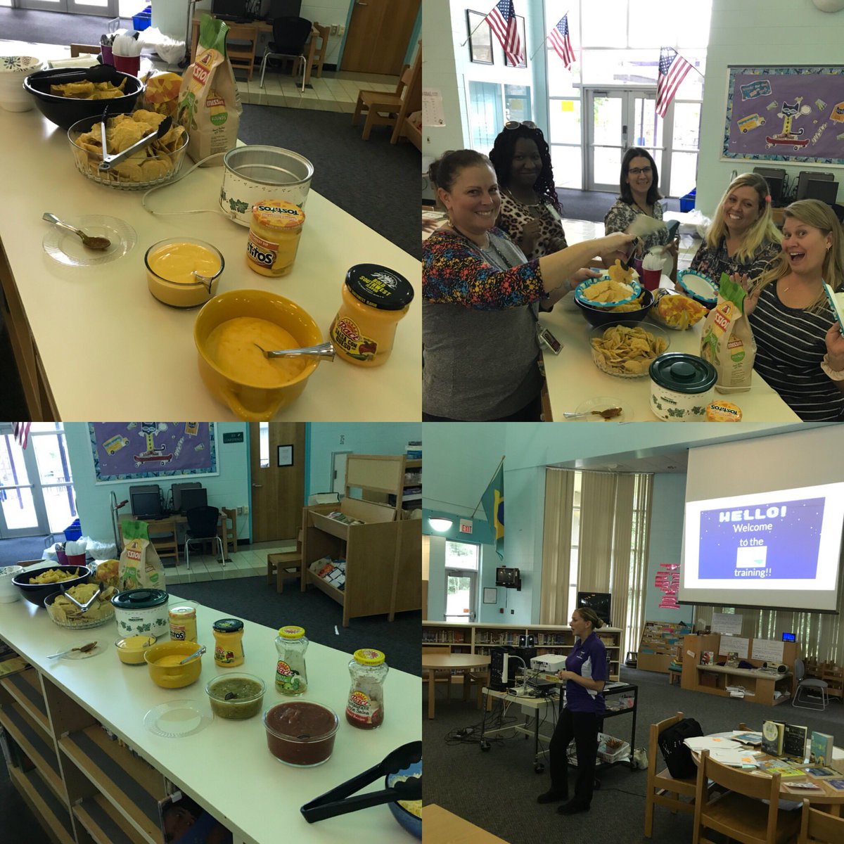 MikeLastra57's tweet photo. We had our first “Tech-Mex Thursday” today. It was an absolute hit!!! 20+ BES Ts showed up to learn about @Flipgrid !
Thank you so much @amico_412 for leading this and taking the time to work with our staff! #BESlearns #BESdreamsbig #LeopardNATION #flipgridfever https://t.co/2BJCNn37E1
