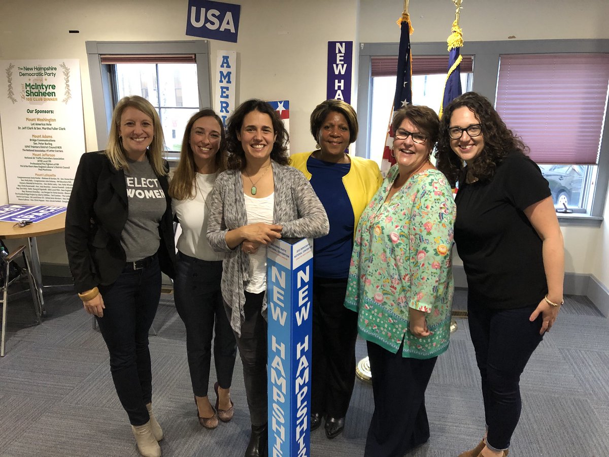 SaraL4man's tweet photo. It’s time to #electwomen and flip the New Hampshire Senate! Let’s make @DonnaSoucy the Senate President and elect @shannonchandley @JennForSenate @Melanie4Senate @AnneGrassie @CindyR4NH https://t.co/zQCgPzYwR1