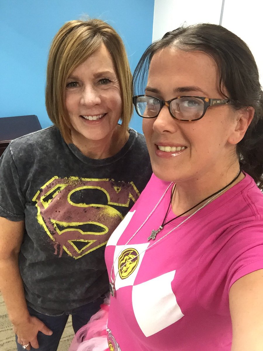 erinfish28's tweet photo. Ceridian Super hero day??? The pink ranger and super woman were on hand today! It’s time for our Ceridian Cares giving campaign!!@Ceridian #CeridianCaresSTP  #HRrocks #lovemyjob #ceridian https://t.co/TE8t9RbM8c