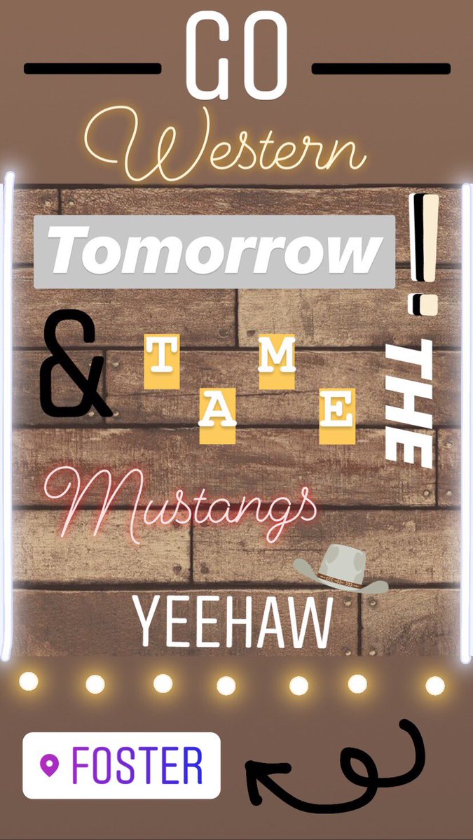 Western Day tomorrow! Protect the Nest cowboy style!