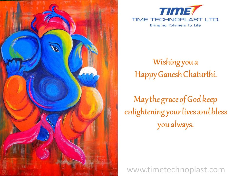 Timetechnoplast's tweet image. #TimeTech Wishes you a #HappyGaneshChaturthi @Timetechnoplast