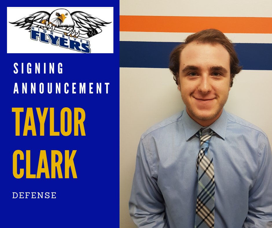 HRFlyers's tweet photo. SIGNING ANNOUNCEMENT 
2018/19 Season

TAYLOR CLARK

Welcome to the High River Flyers, Taylor!!!

.
.
.

#HRFlyers #goflyersgo #foreveraflyer #HJHL #hockeyalberta #FlyersBuzz #flyersbuzz #juniorhockey https://t.co/Kx5JMG3Xso