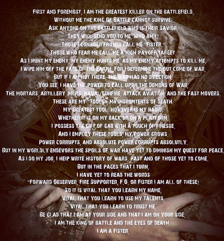 The Fister Creed 👌🏼 
This gets me more and more hyped about my job every time I read it
