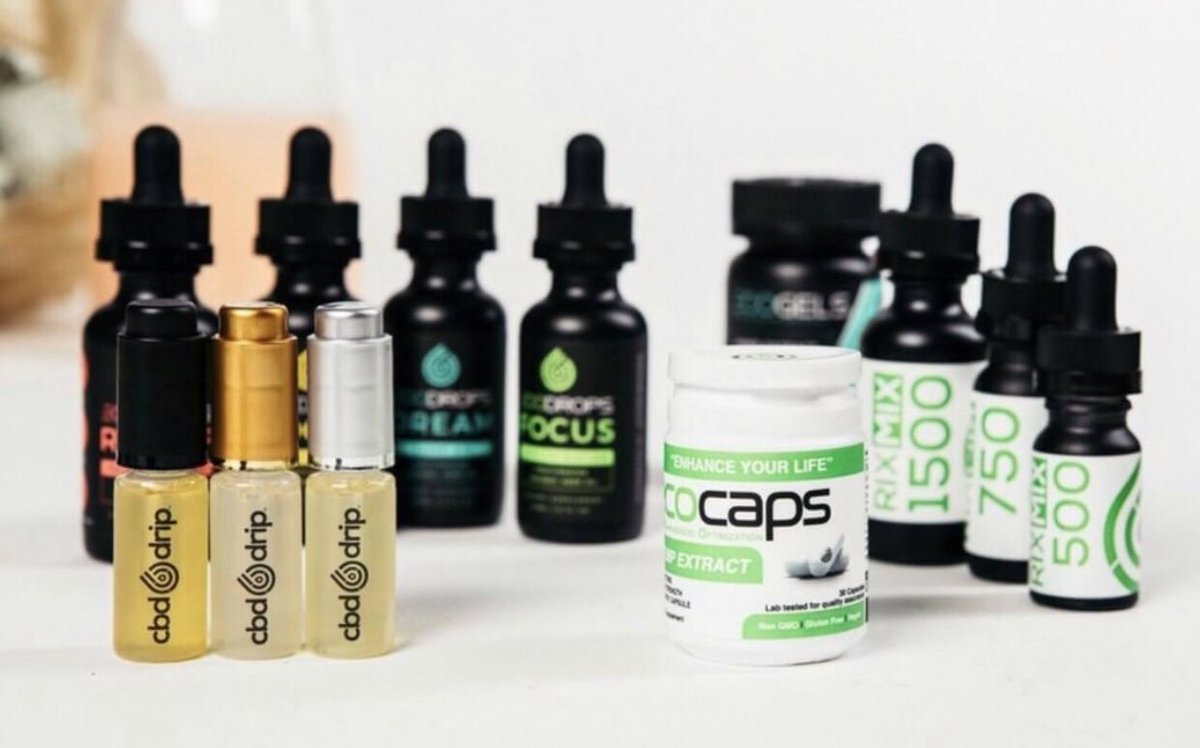 Whether it's our Vape, or our Sublingual products we've got you covered for all your hemp needs! #CBDDrip #ECODROPS #ECOCAPS #ECOGELS #CBDVape #RIXMIX Shop today buff.ly/2uIDMIe