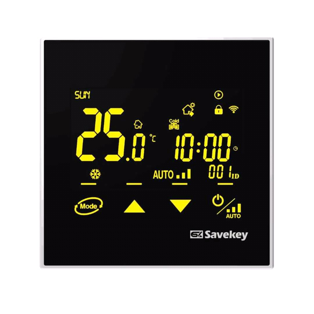 SavekeyHarper's tweet photo. #Savekey Wi-Fi Thermostat, each mode have own color, experience different colors, different temperatures. #smarthome #smartswitch https://t.co/QIXAiTh8U7