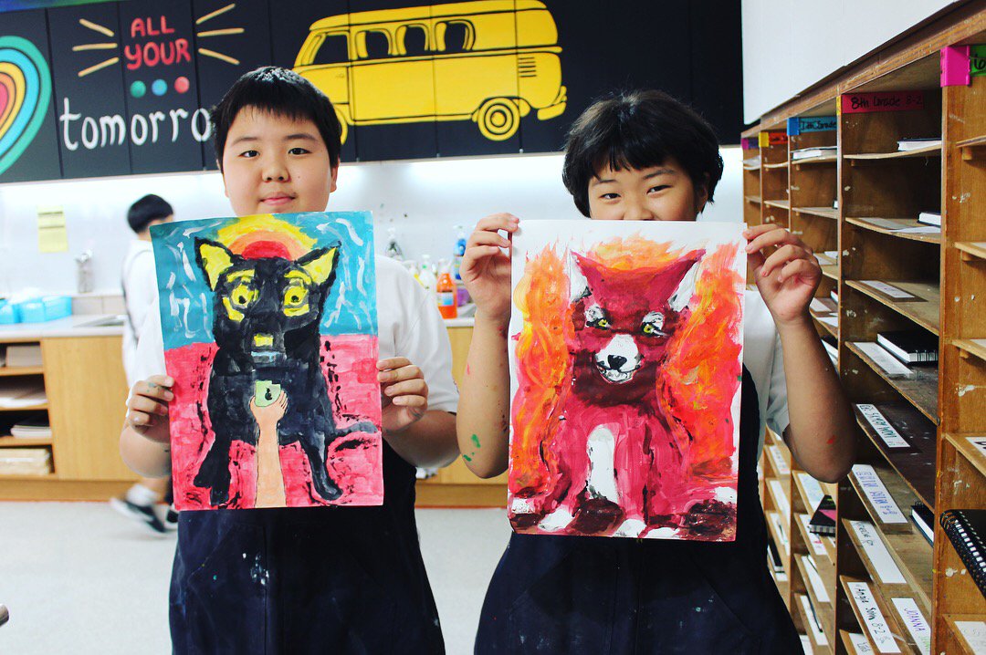 int_educator's tweet photo. Such talented #art students @SFS1912 Look at the work they are able to produce! Can't wait to follow their progress and growth throughout the year #sfs1912 #asiaed #aussieed #edchat Photos courtesy of Libby Beaty https://t.co/TfSIVmWvsc