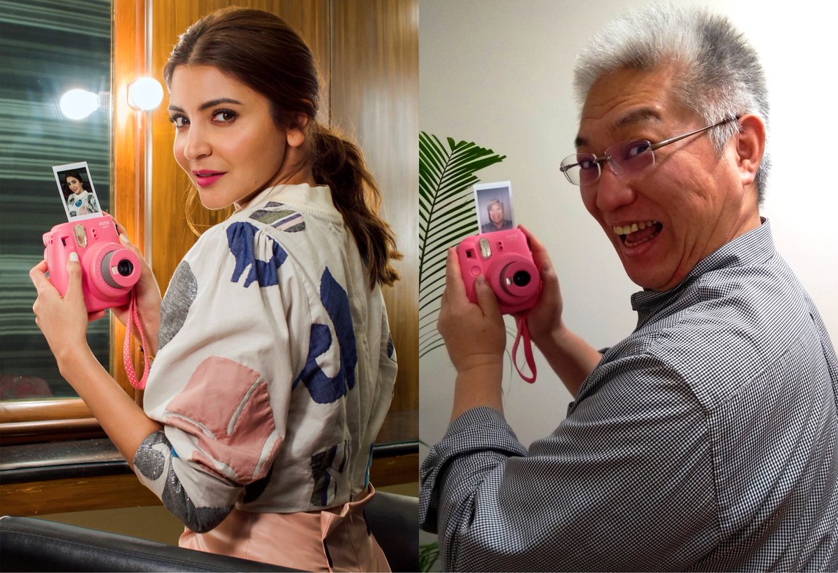 Anushka is #instaxicated & so are we ! Shoot, Print & Share an original with Fujifilm instax #lifeatfujifilm #makememorieswithinstax #instaxlove #instaxwithanushka #instaxforever