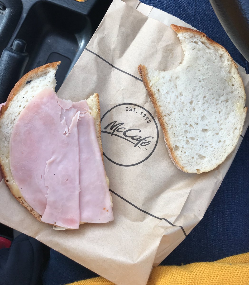 Would this have to be the saddest looking ham &amp; cheese toastie ever? #whatcheese <a href="/McCafe/">McCafé</a> <a href="/McDonalds/">McDonald's</a>