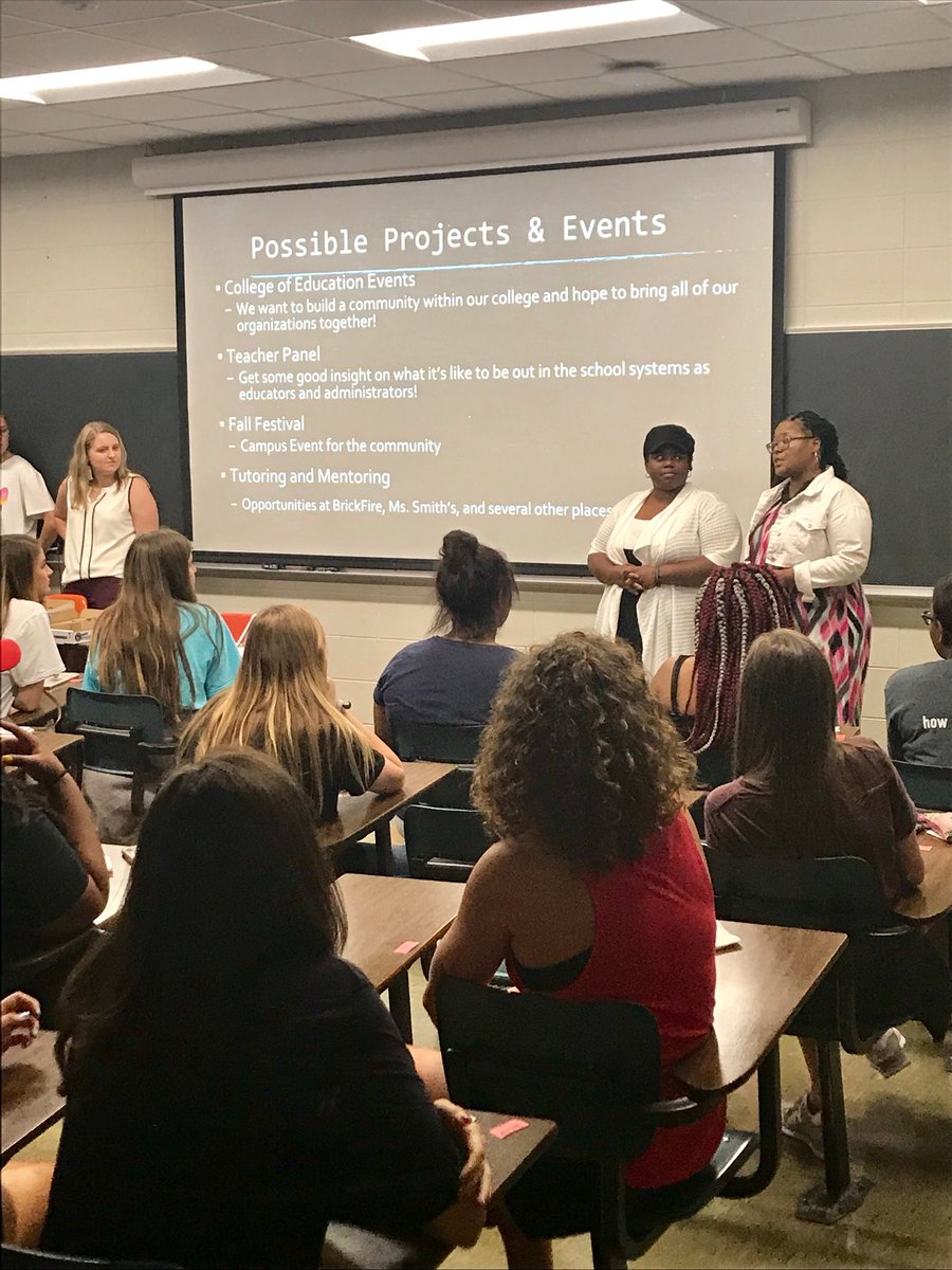 CollegeofEd_MSU's tweet photo. The first chapter meeting of @msstate Association of Educators (MSAE) has an amazing turn out tonight! Couldn’t make it tonight? The next meeting is on October 4th at 7 p.m. in Allen Hall. We would love to have you! https://t.co/HdKqdh7rK3