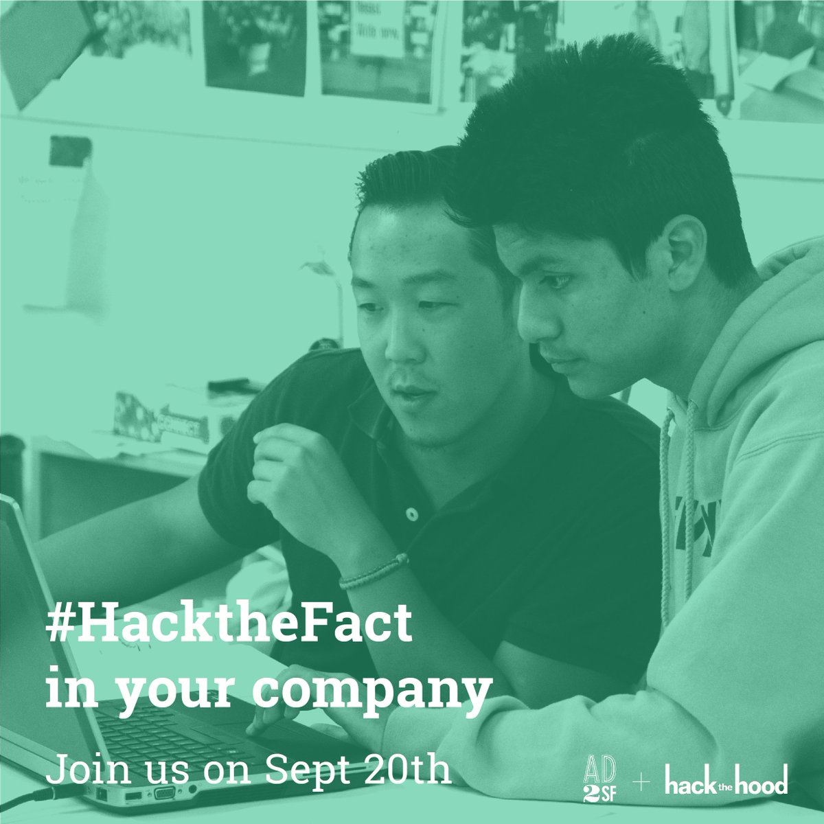 AD2SF's tweet photo. We agree diversity in tech is crucial - but why not a priority? Learn how to #HacktheFact in your company, Thurs 9/20: https://t.co/QVWmOeHJOl https://t.co/QO03TGRqSX