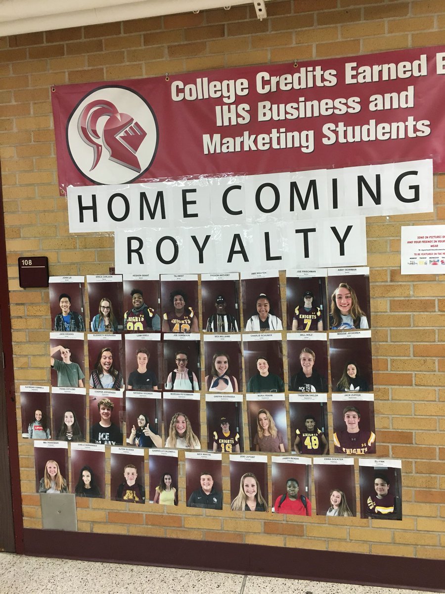 Here is the #homecoming royalty that will be performing at the showcase on Wednesday. Thank you to all the royalty for your dedication and hard work! #workhardplayhard #irondaledeca