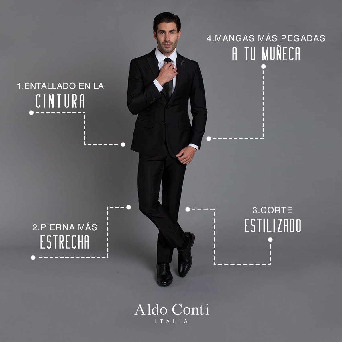 aldoContiItalia's tweet image. #TipDeModa ¿Qué características tiene un traje de corte Slim Fit?