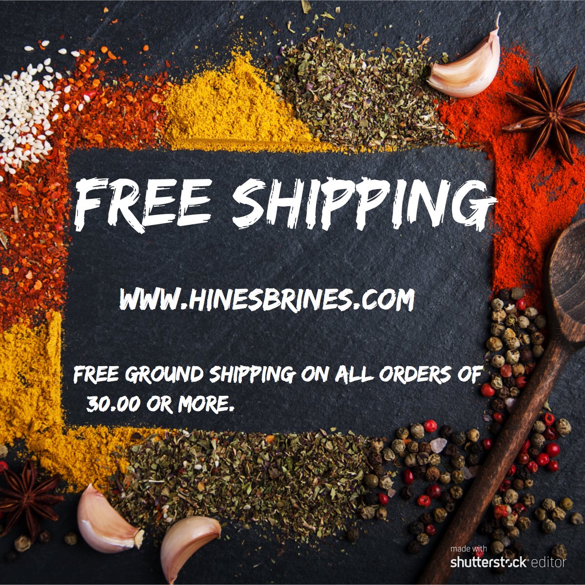 chitownalan's tweet image. Free Shipping y’all!!!
#hines_brines  #spiceislife   hinesbrines.com