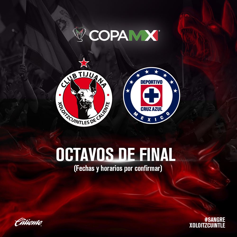 Definido nuestro rival en los 8vos de final en la <a href="/CopaMx/">Copa MX</a> ¡Venga Xolos! #FuerzaTijuas