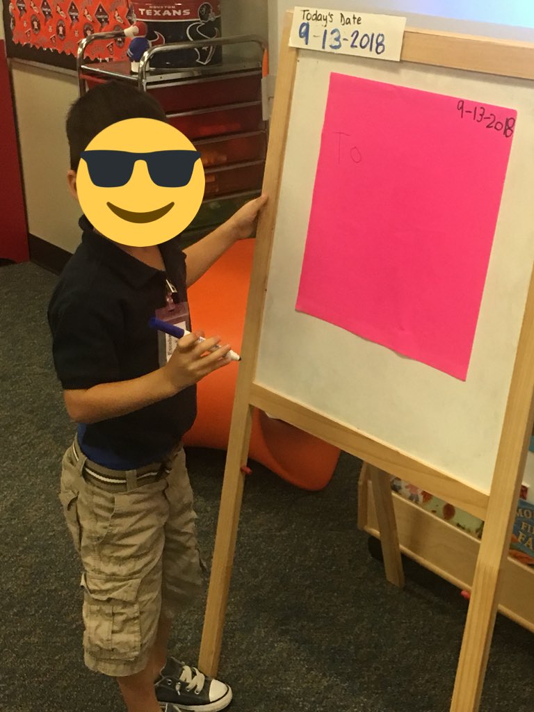 NotJustCrayons's tweet image. Working on making everyday writing connections! We are also learning to share the pen with our morning message ! #iteachk #alwayswrite
