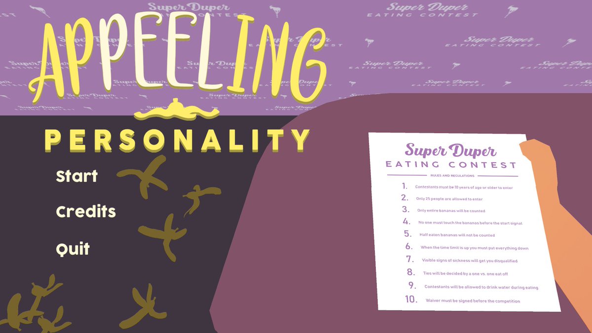 LikeArcade's tweet photo. It's a little late, but Appeeling Personality is going to be at #TOJamArcade this Saturday @TOMediaArts!

You can download the game at https://t.co/TlYvKinlA7 or you can come play it in person at the event! https://t.co/pRi1dkMBZ7