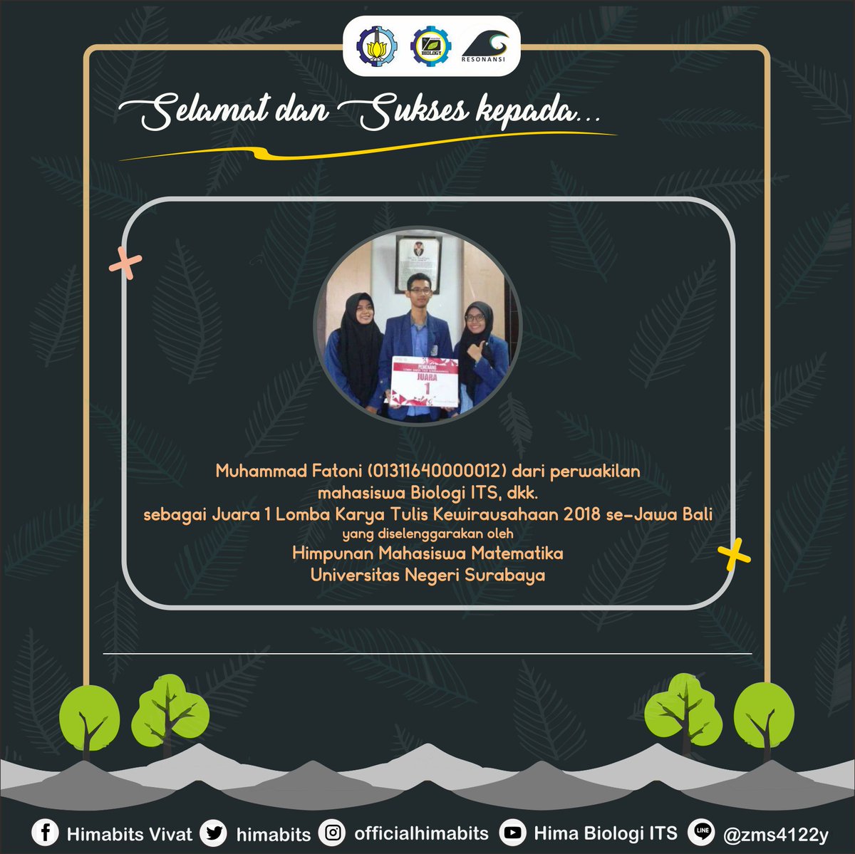 HIMA Biologi ITS tweet media