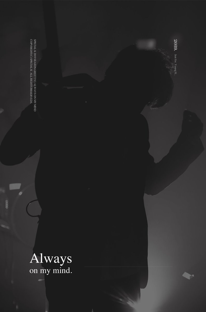 special_youngk's tweet photo. Special K 
2019 Season Greeting

「Always On My Mind」

➖
Coming Soon https://t.co/Dp9KA86Hlq