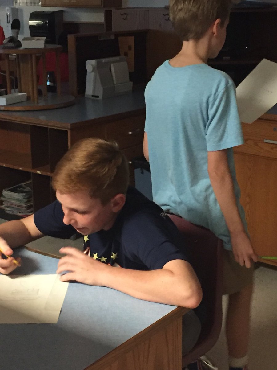 FACS 7 students work on a communication drawing activity last week and then today completed a silent lab - only non-verbal communication used to make a sweet treat!