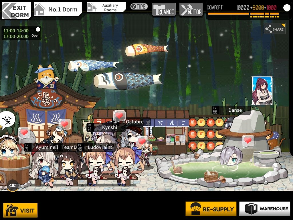dergrossenstein's tweet image. All 6 dorms. #Happyrobots #GirlsFrontline