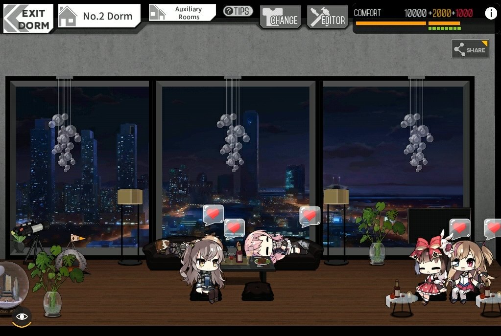 dergrossenstein's tweet image. All 6 dorms. #Happyrobots #GirlsFrontline