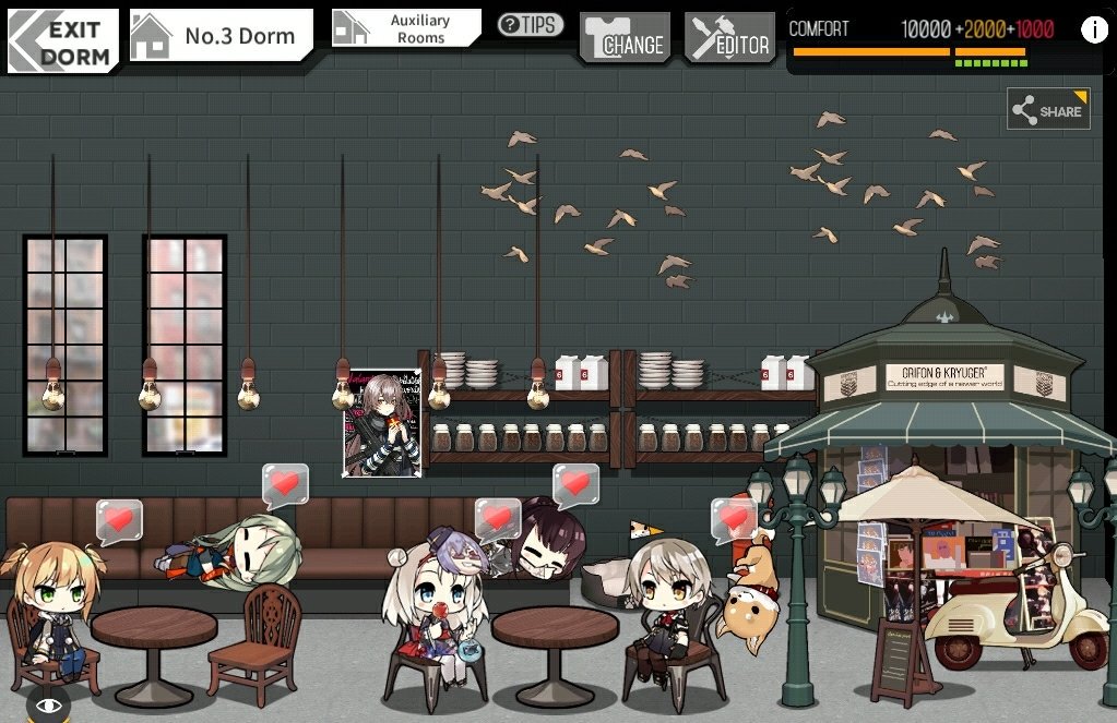 dergrossenstein's tweet image. All 6 dorms. #Happyrobots #GirlsFrontline