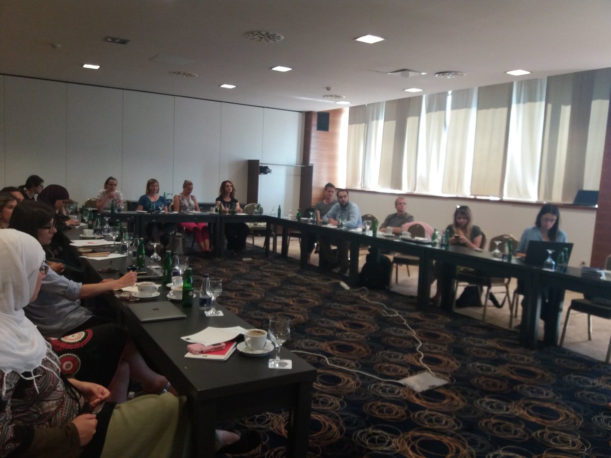 Day 2 of our #MIL training of trainers with @jvaluch and <a href="/smerljak/">Dr. Sonja Merljak Zdovc</a>. We continue to learn about #MediaLiteracy. #MILTOT #Sarajevo