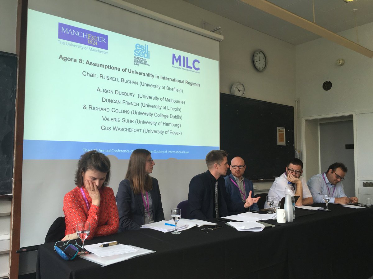 smirnova_mv's tweet photo. Blind spots of international law: a brilliant summary of the panelists’ presentations by Russel Buchan (University of Sheffield) #ESIL18 @MILC2014 https://t.co/11eWEkFaS3