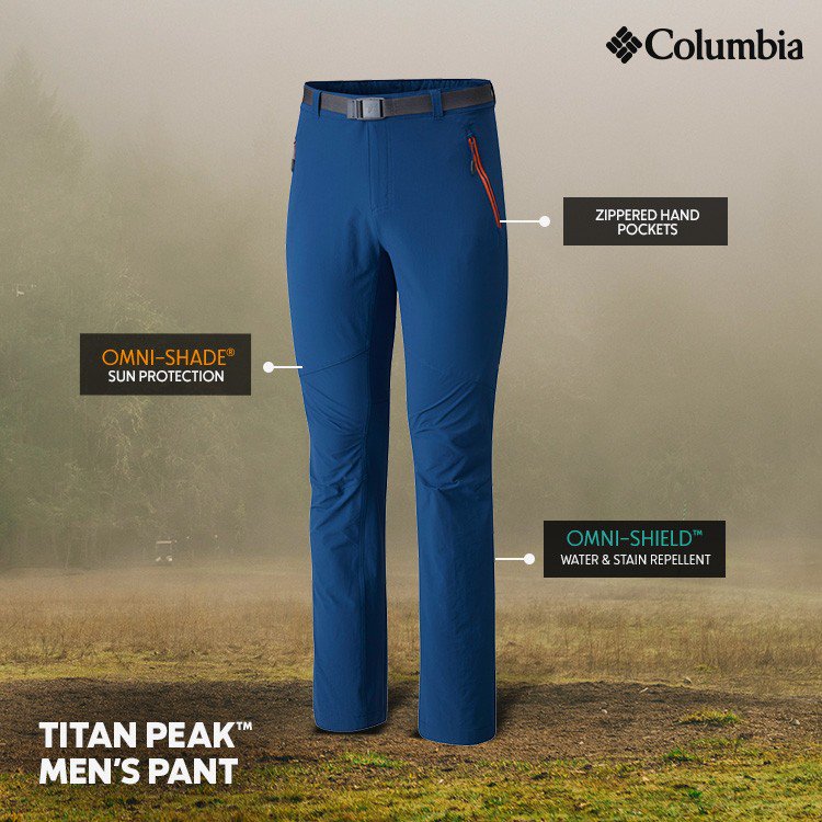Columbia Men's Omni-Shade Sun Protection UPF 50 Pants