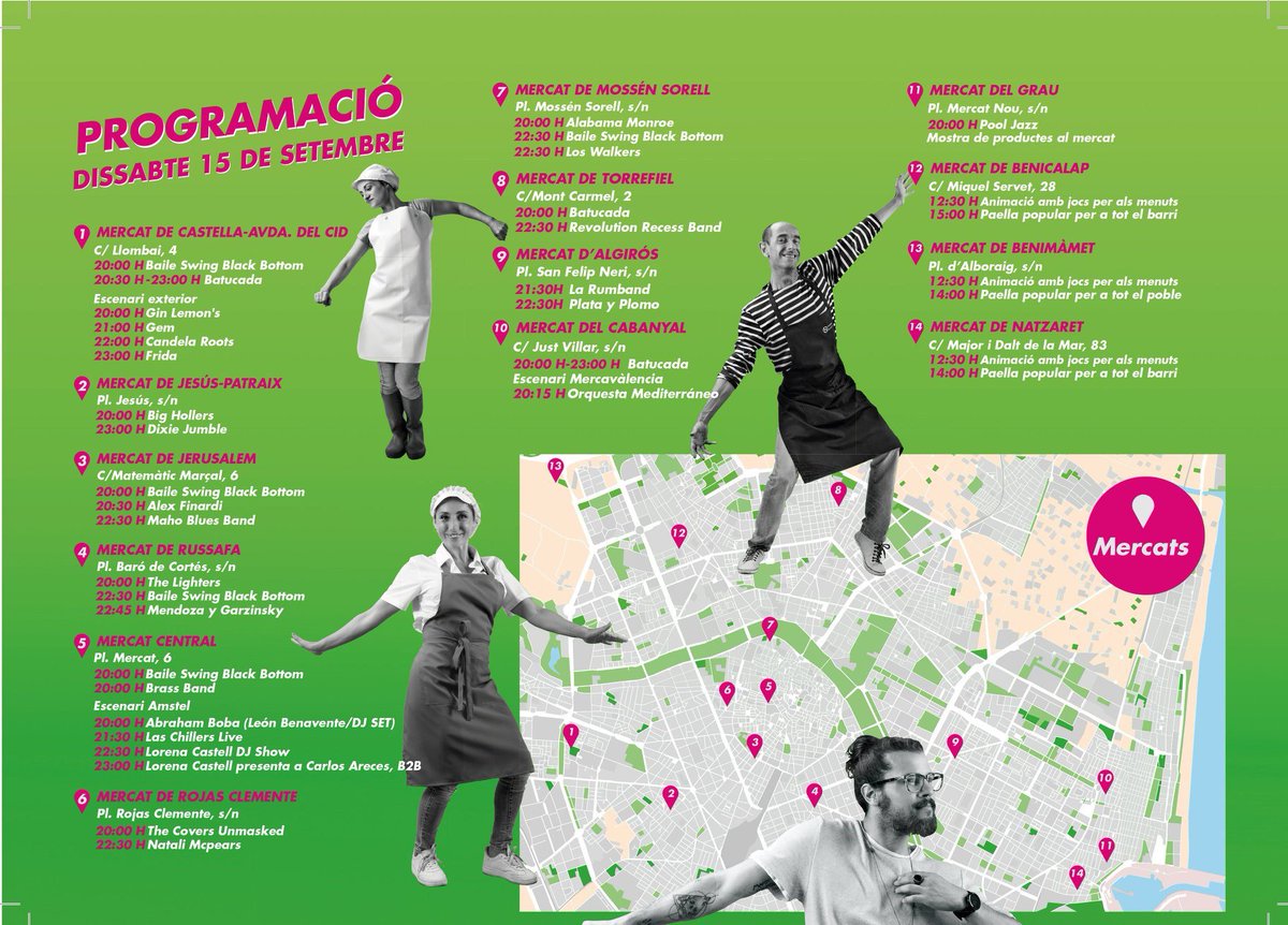 easystagevlc's tweet photo. 📣Arranca mañana la III Edición del #BonicaFest📣
La gran fiesta de los #Mercados Municipales de #Valencia 
Aquí os dejamos el programa del evento ➡
@Amstel_ES @MCentralVlc @mercadoderuzafa @MercadoCabanyal @AjuntamentVLC @Mercavalencia1 https://t.co/bbYyTzsHWO