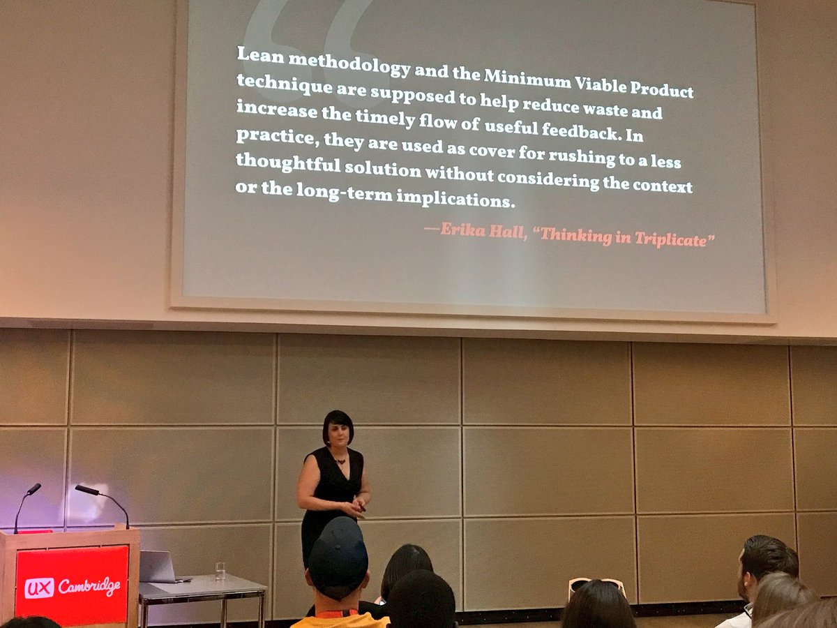 callmelavina's tweet photo. Behind every non-inclusive product there’s an investment in design resources and a lot of small bad decisions.
@sara_ann_marie quoting @mulegirl at #uxcam @UXCambridge https://t.co/txZV1aeQSO