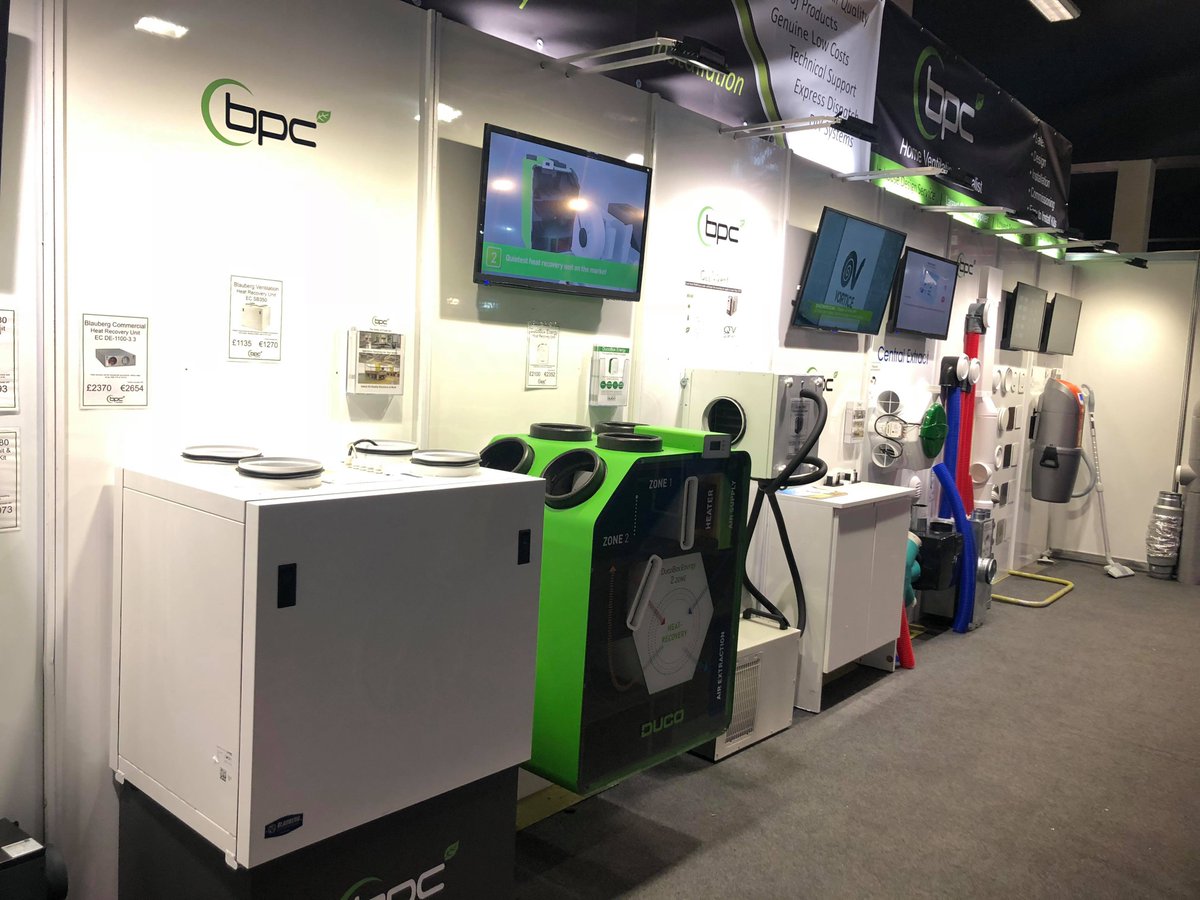 BPCVentilation's tweet photo. Come down to the @selfbuildire Live Show today @CitywestHotel and chat with Stephen, Jimmy and Gavin about how we can help you improve your home! #SelfBuild #Dublin #Ventialtion #CleanAir https://t.co/sLqdcSODCm