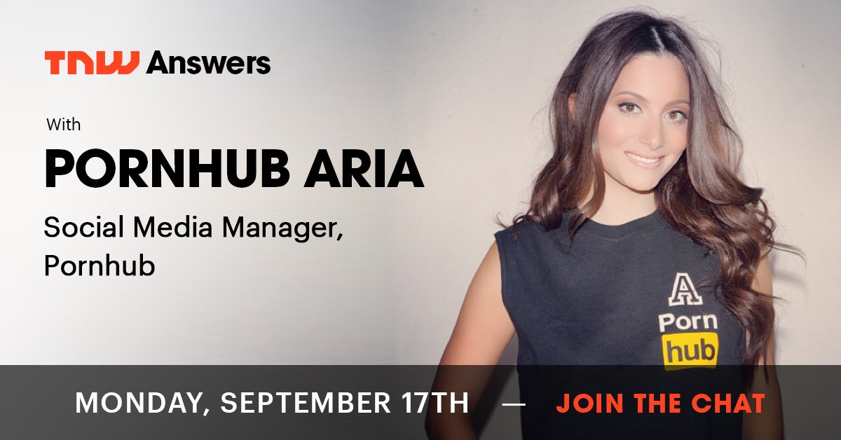 “🤔 Got a question @Pornhub's Aria?
🎉 She’s hosting TNW An...