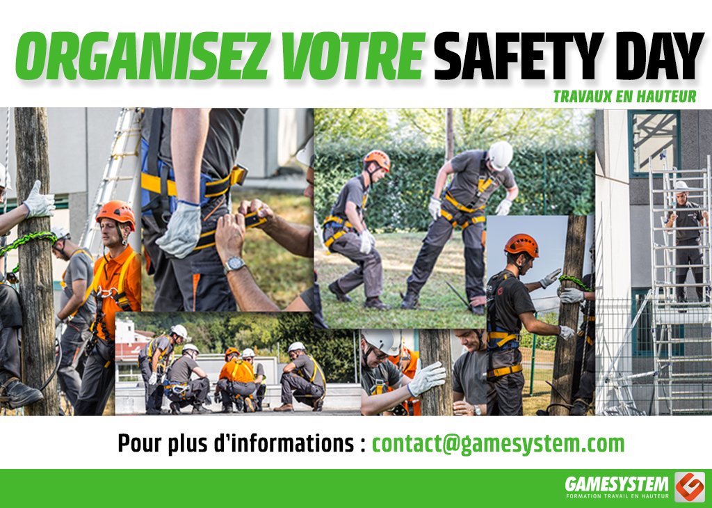 GamesystemFr38's tweet photo. ✅ SAFETY DAY : Sensibilisez vos collaborateurs sur les Risques ! 
🗓 Planifier un date : contcat@gamesystem.com
➡ https://t.co/mNZhjHHwnY https://t.co/TCcUGK7qod