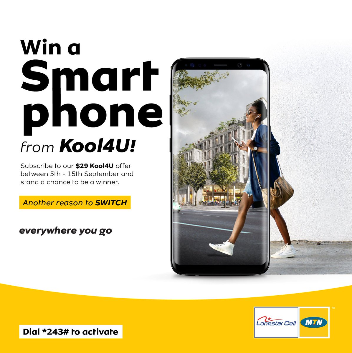 MTNlonestar's tweet photo. ONE DAY TO GO!!
Show off how Kool you are!
Subscribe to the KOOL4U package today and stand a chance to win a 4G smartphone.
#Kool4U https://t.co/du2QatYCBz