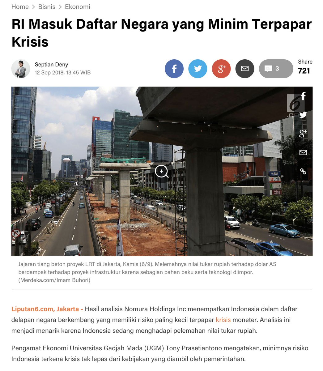 jongosrakyat's tweet photo. Indonesia Masuk Daftar 8 Negara dengan Risiko Krisis Paling Kecil
#2019KitaTetapDamai #EkonomiIndonesiaMembaik #RupiahBangkit https://t.co/85wF13aD3M