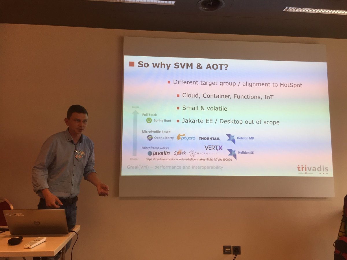 aalmiray's tweet photo. Methinks @micronautfw has a clear advantage over other alternatives due to compile-time dependency injection and low usage of reflection. Dagge2+Graal native image could be next? #crystalballing https://t.co/fhKC6KheJS