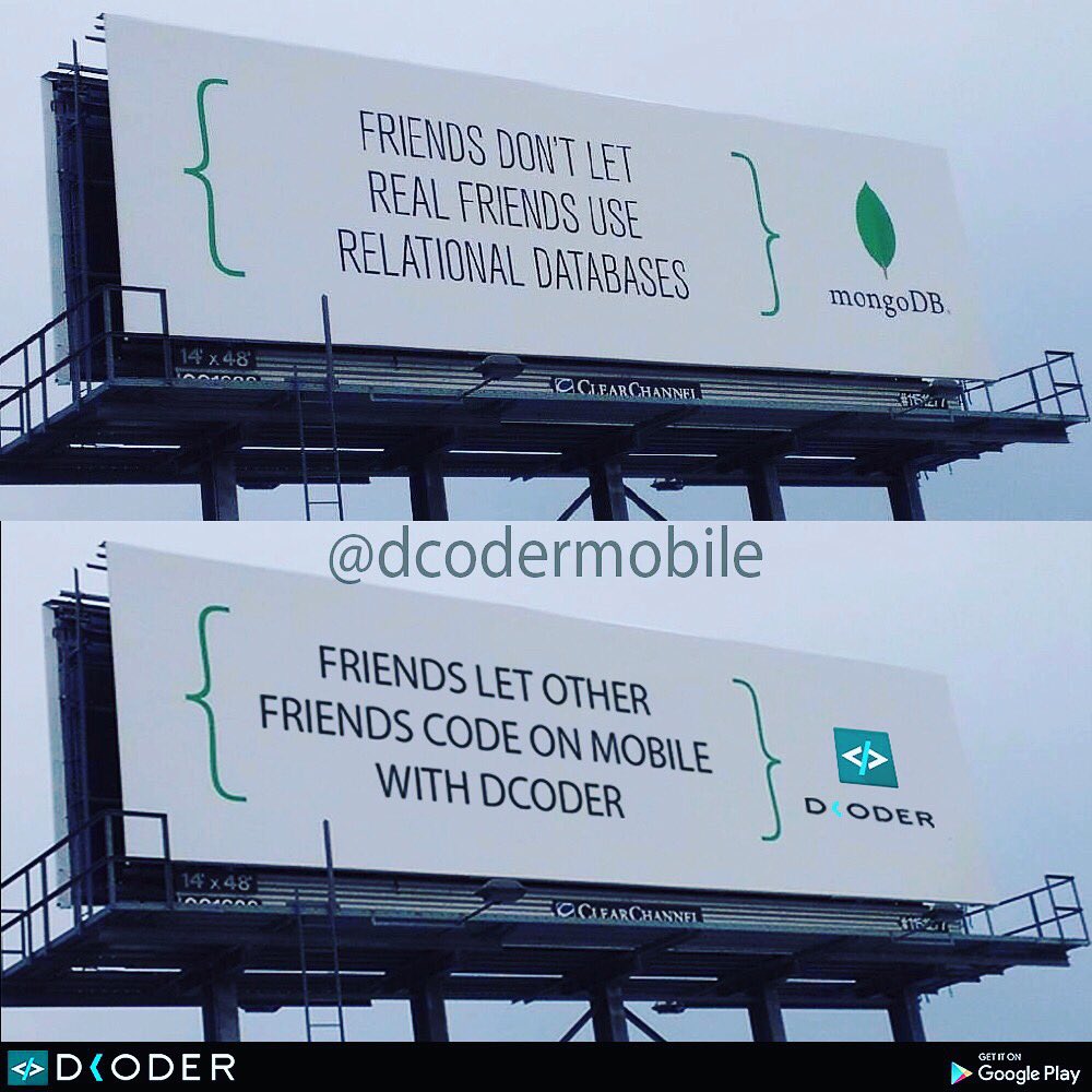 dcodermobile's tweet image. Hi @MongoDB 😂
Code on our newly launched platform @ code.dcoder.tech
#IDE #codeonmobile #dcoder #python #compiler #php #java #kotlin
