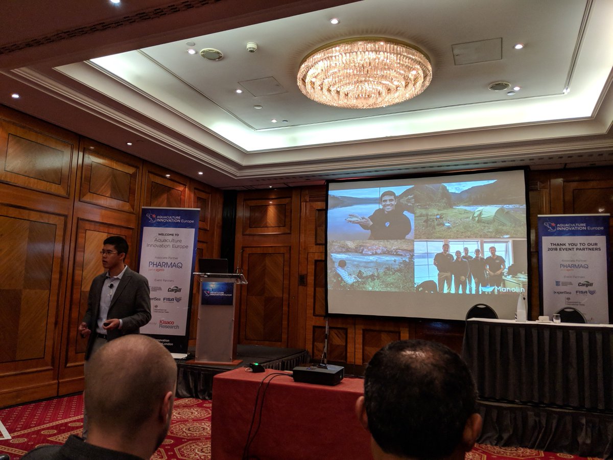 Team Manolin had an fantastic time in #London presenting <a href="/AHInnovation/">Animal Health, Nutrition & Technology Innovation</a> and we are honored to have received the award for #Aquaculture #Innovation in #Health!