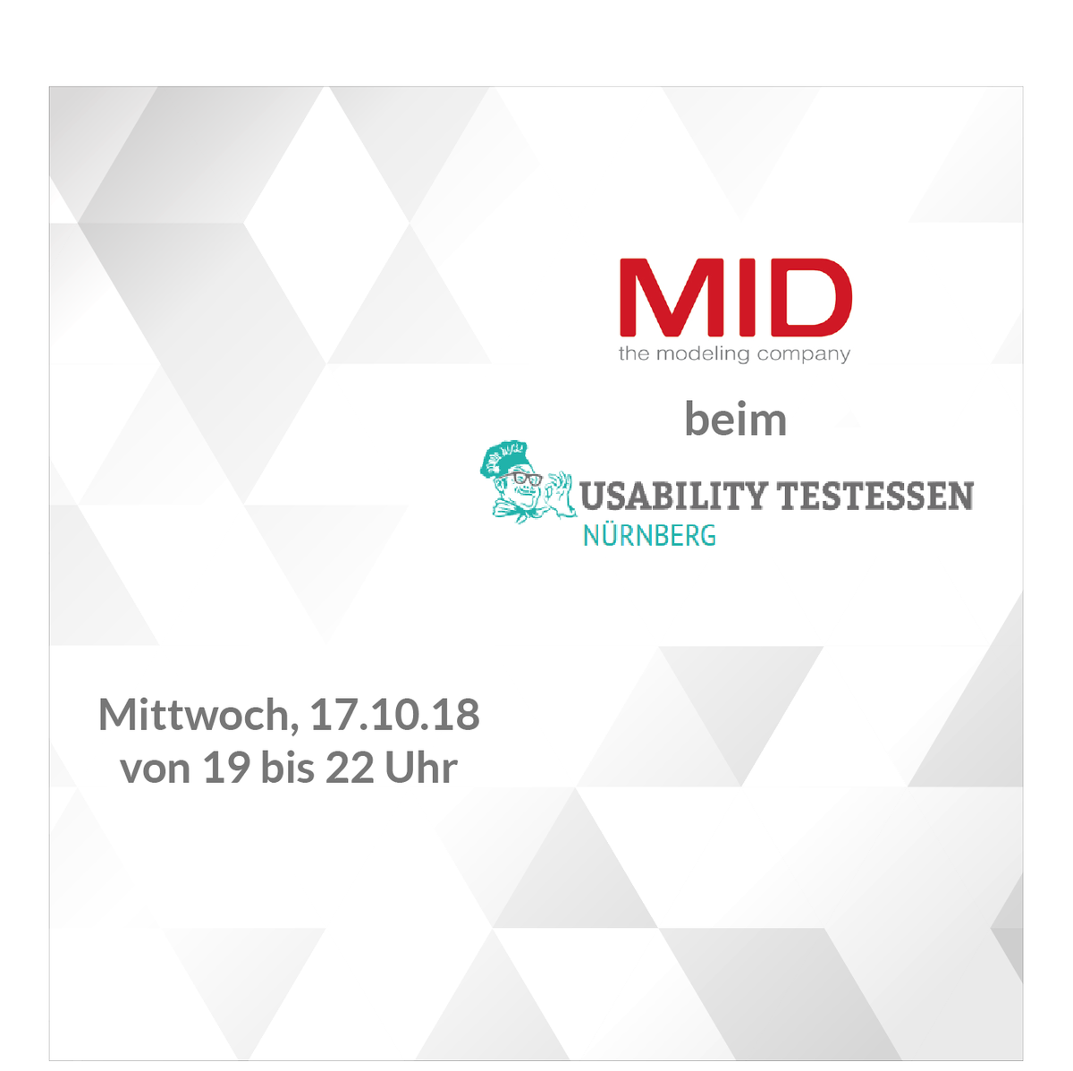 MIDGmbH's tweet photo. #Usability @Testessen am 17. Oktober bei der @MIDGmbH in #Nürnberg

Lust auf Pizza🍕, Bier🍺, Usability Testing und Networking?! Dann den 17. Oktober ab 19 Uhr fest im Kalender 📆 einplanen und hier zum Usability Testessen anmelden: https://t.co/DSJzkKJCf3 https://t.co/1XgMBAgsQq