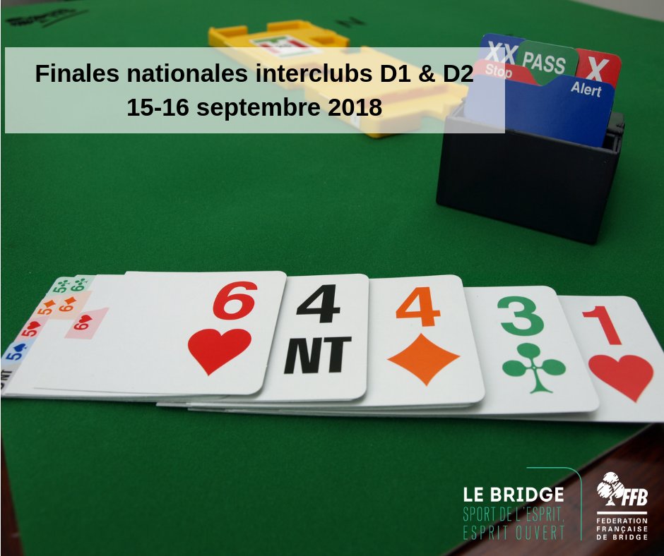 FF_Bridge's tweet photo. Ce week-end, on suit les finales de l'Interclubs D1 &amp; D2 en direct. 
Pour tout savoir 👉 https://t.co/SUN7z2GbuO https://t.co/E9pD1br3qO