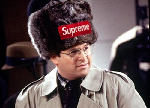 costanzagrams on X: George started every current fashion trend #hypebeast  #streetwear #streetstyle #seinfeld #supreme  / X