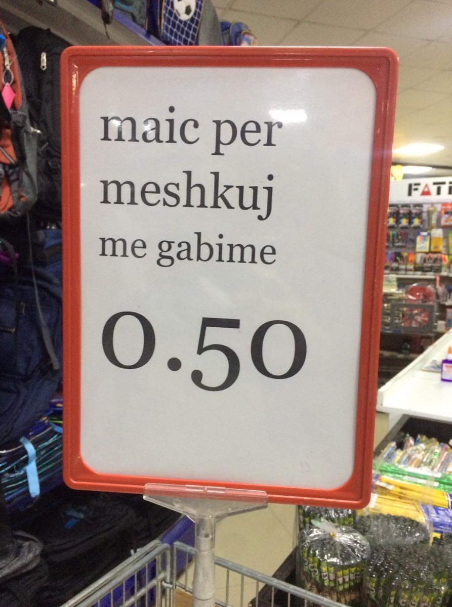 dsmakaj's tweet photo. #Epike
Meshkuj me gabime ka plot...maicat janë pa gabime edhe burrat.
😉😆😉
#Mirëmëngjes https://t.co/7XXgCOJdiT