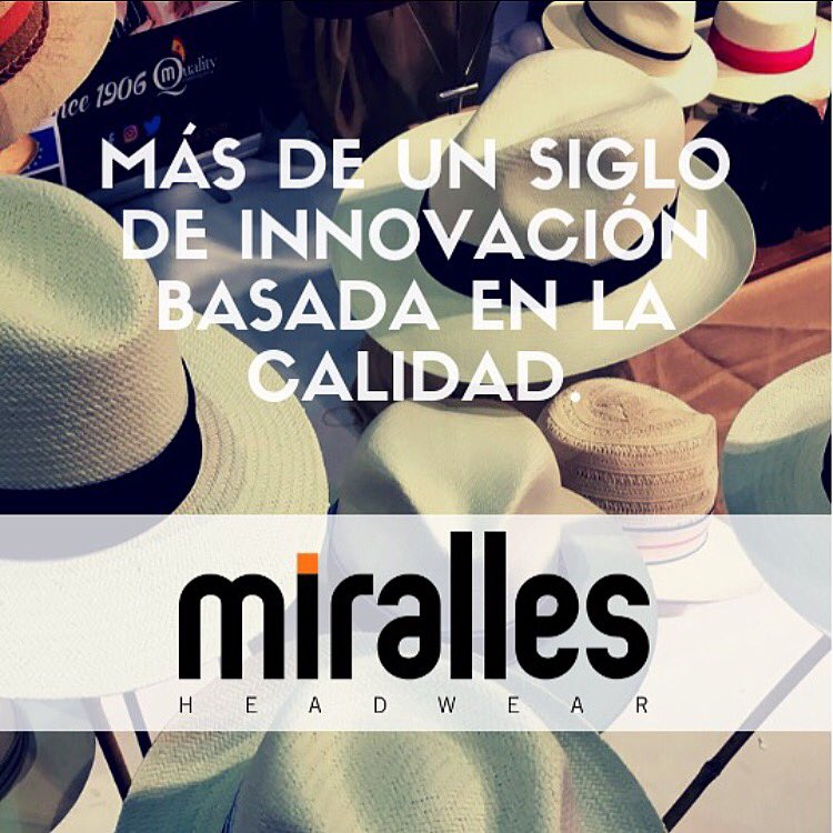 MIRALLESHATS's tweet photo. 👒 Porque los más importante en una empresa es mantener filosofía. #mirallesheadwear #hats #lifestyle #Sombreros #madeinspain #desde1906 https://t.co/47FcxEVhu4