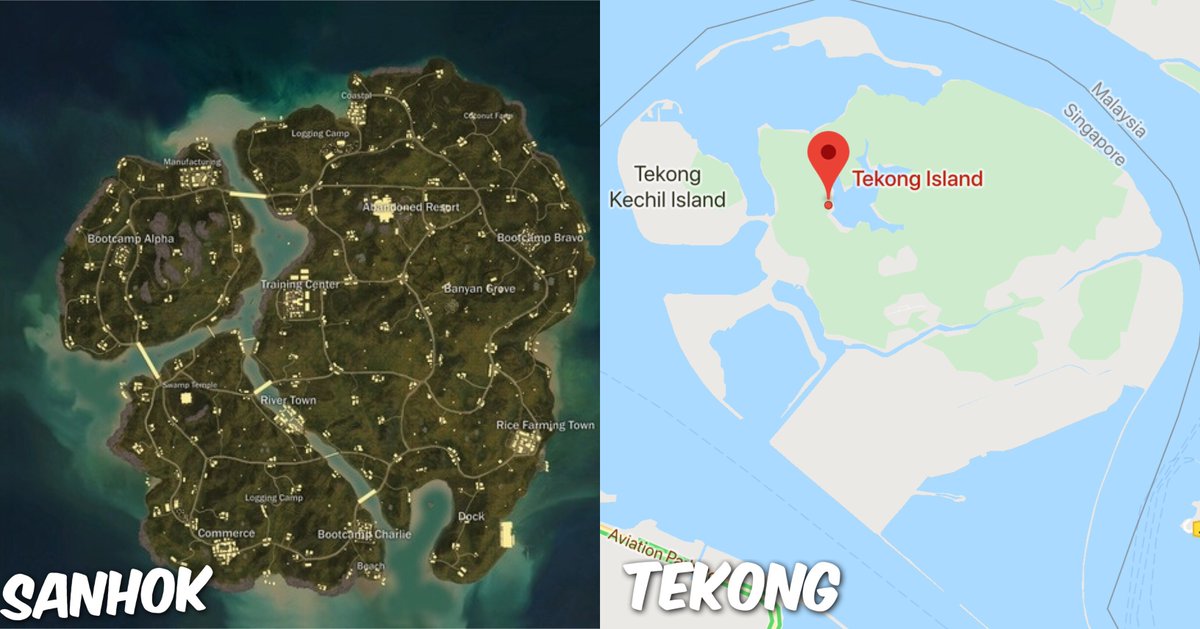 jeraldjustin's tweet photo. Really nice to see #Tekong in the latest #PubgMobile update #Sanhok https://t.co/7kx7xxcVmc
