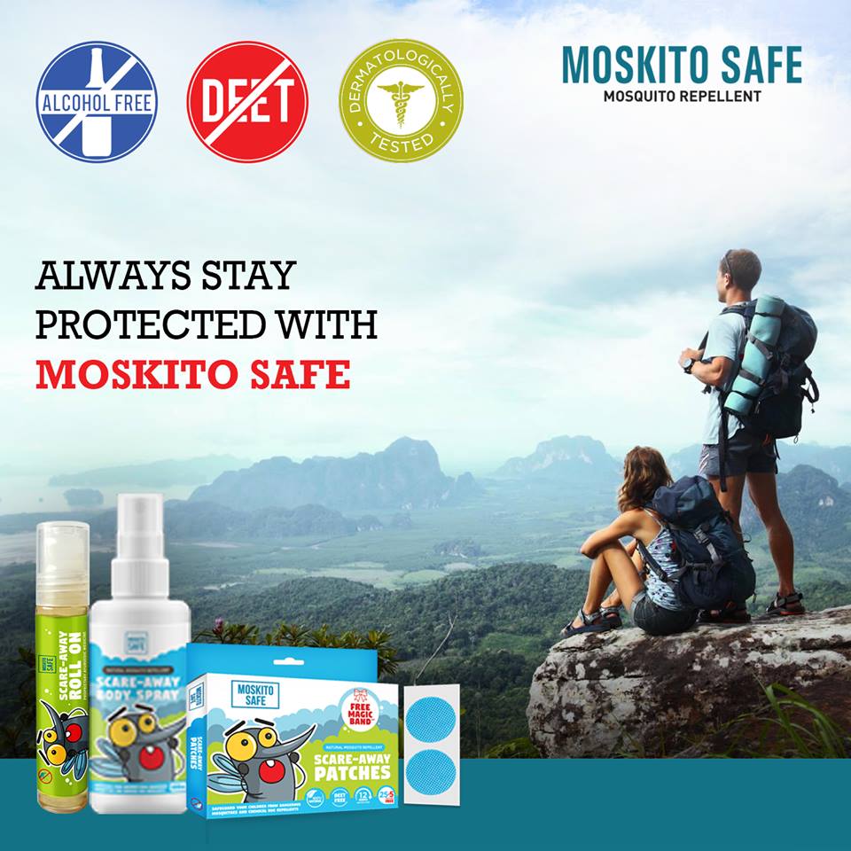 MoskitoSafe's tweet photo. Outdoor protection against mosquitoes is very important. Keep mosquitoes away from you and have a bite free adventure with #MoskitoSafe. Available at https://t.co/Y9ecBdQeUz
#Travel #Natural #Malaria #Dengue #MosquitoRepellent #AlcoholFree #PeeSafe #DermatologicallyTested #kids https://t.co/XptA5Ivd4W