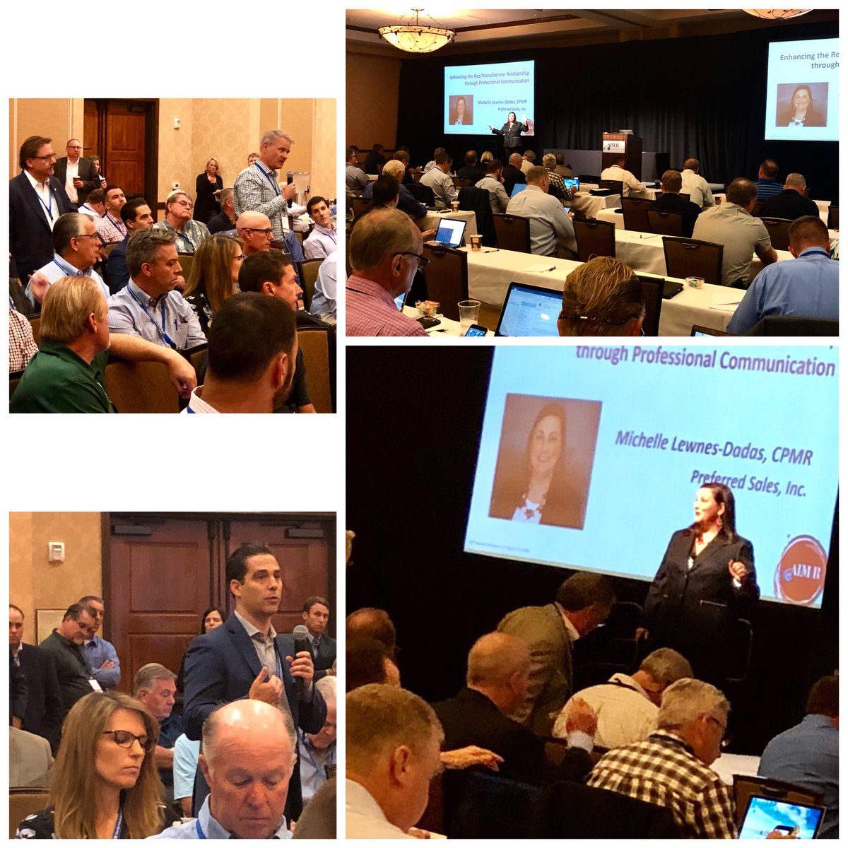 aimr_r's tweet photo. Second-generation rep @mkldadas of @preferredsales outlined comprehensive practices they use to maintain professional communications and spend productive time with their manufacturers. Several members of the audience also shared some of their successful practices. #aimr2018 https://t.co/9T9tttIZ0y