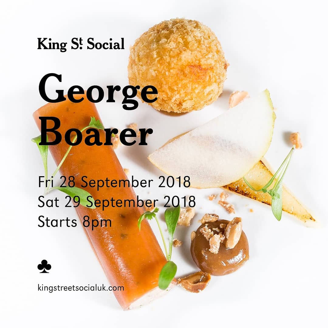 ♧ KingStreetSocialUK.com Only a couple of tickets left for Friday the 28th September with <a href="/georgeboarer/">George</a> at the awesome @LaynesEspresso ♧